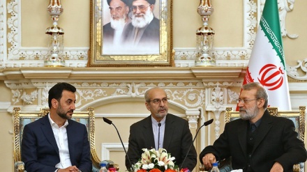  جەختی لاریجانی لە سەر پێویستیی گەشە پێدانی پەیوەندیی ئابووری و کۆمەڵایەتیی ئێران و عێراق