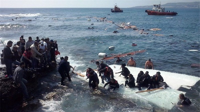 مہاجرین کی کشتی کو حادثہ 50 افراد ہلاک