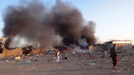 پەلاماری دەستدرێژکارانی سەعوودی بۆ سەر بازارێک لە باکووری یەمەن