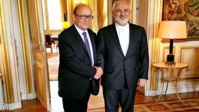 İran xarici işlər naziri fransız həmkarı ilə görüşüb