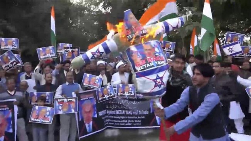 Hindistanda anti-sionist aksiyalar davam edir