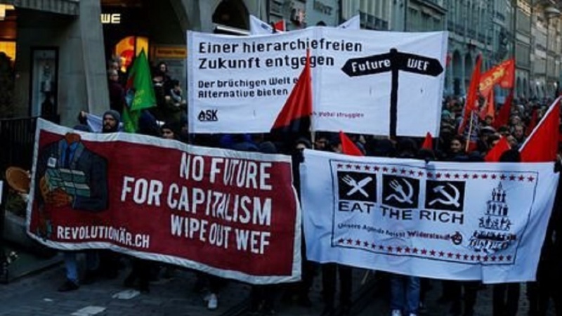 Demonstracije Švajcaraca protiv Trunpovog dolaska u Davos