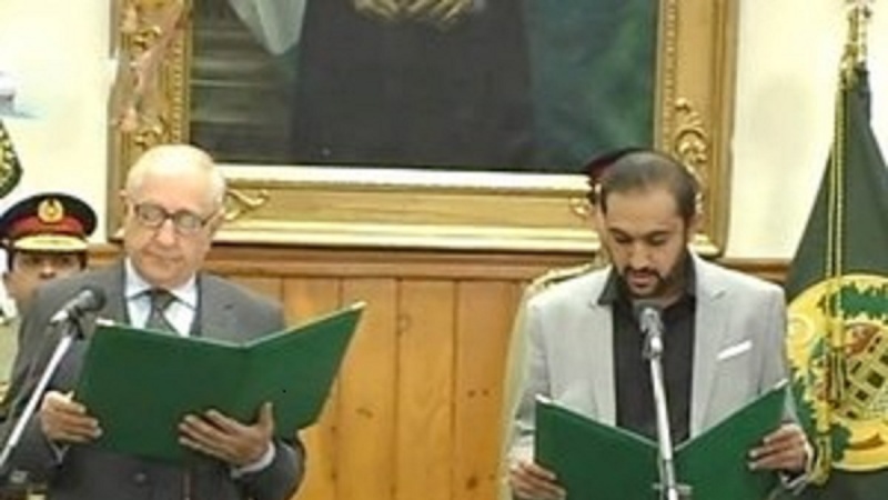 بلوچستان کے نئے وزیراعلی نے اپنے عہدے کا حلف اٹھالیا 