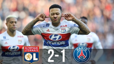 کورتەیەک لە یاری هەستیاری نێوان تیپەکانیی پی ئیس جی و لیۆنی فەرەنسا 