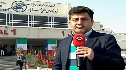 ایئرپورٹ پر استقبال امام خمینی رح کی یادگار تقریب