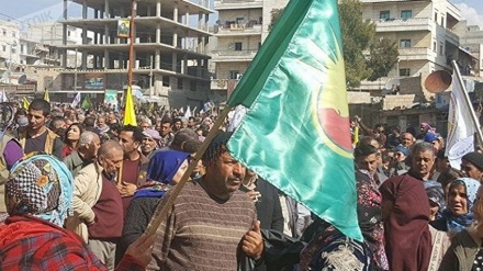خۆپێشاندانی خەڵکی سووریا بۆ دەربڕینی ناڕەزایەتی بە دەسدرێژکاریی سەربازیی تورکیا بۆسەر عەفرین
