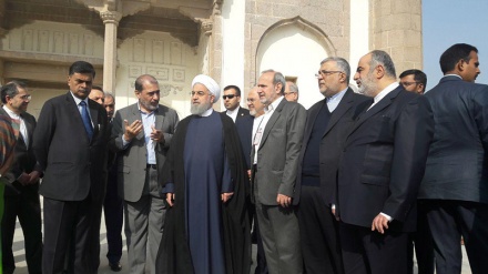 سەردانی سەرۆک کۆماری ئێران لە شوێنەوارە مێژووییەکانی حەیدەرئابادی هیندستان