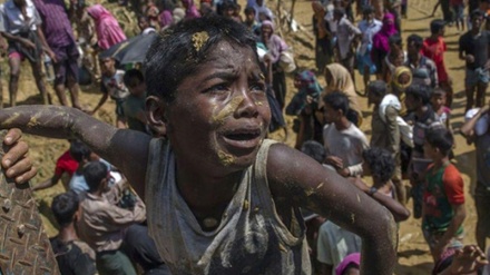 روہنگیا پناہ گزینوں کا احتجاج