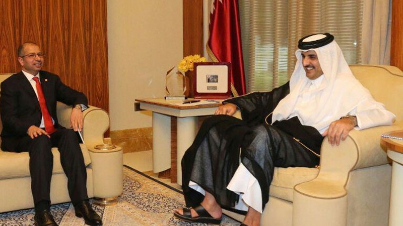 دیداری   سەلیم جبوری لە گەڵ وەزیری دەرەوەی قەتەر لە دووحە 