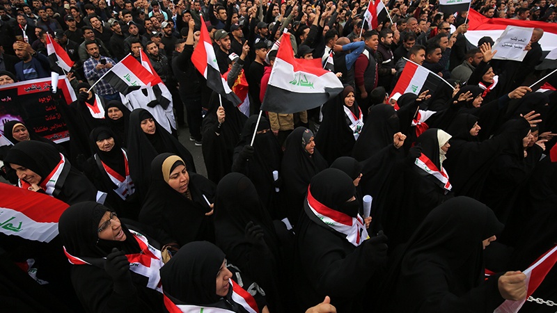 بەڕێوەچوونی خۆپیشاندانی ھەینیی مافەکان لە عێراق دا