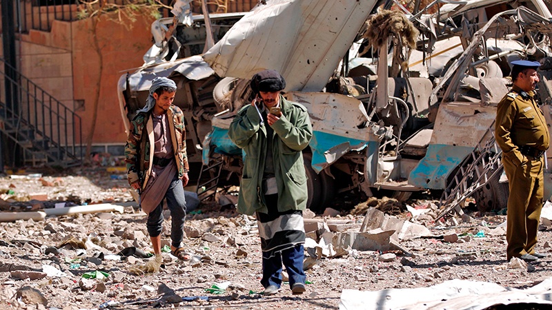 یمن پر سعودی جارحیت، ایک ہی گھرانے کے 9 افراد کی شہادت