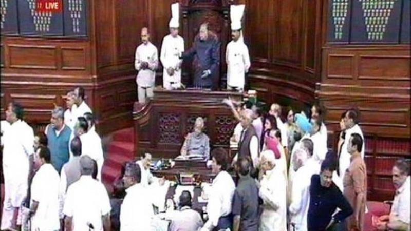 ہندوستان کی پارلیمنٹ میں کانگریس پارٹی کا ہنگامہ