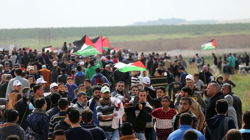 غزہ کی حمایت میں رام اللہ میں مظاہرے جاری 