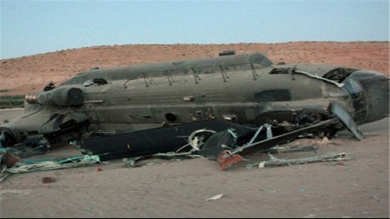 عراق: صوبے الانبار میں امریکہ کا فوجی ہیلی کاپٹر گر کر تباہ