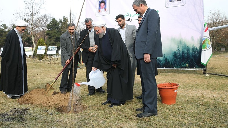 تہران کے اطراف میں گرین بیلٹ کا افتتاح