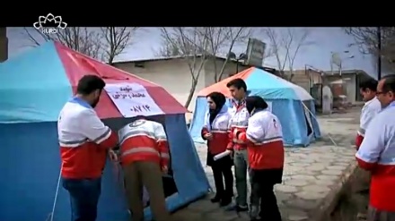 ئامادەبوونی بنکەکانی مانگی سوور لە ڕۆژانی نەورۆز لە سنە