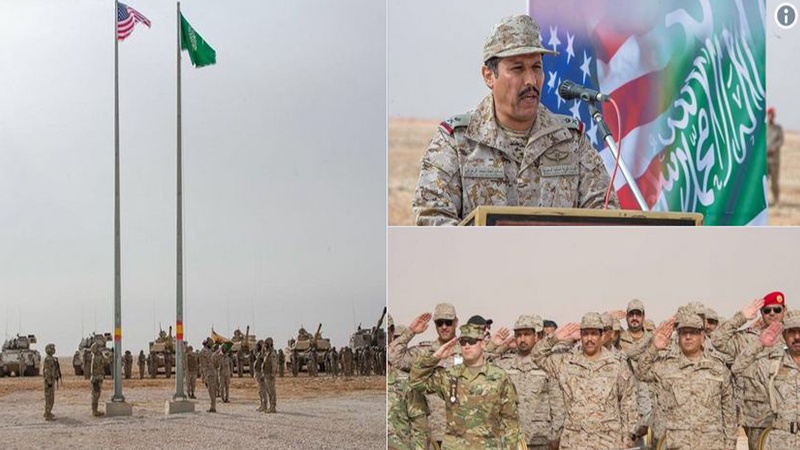 دەسپێکی مەشقی زەوینیی سعودیە و ئەمریکا