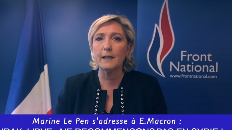 Foto/Printscreen: Marin Le Pen