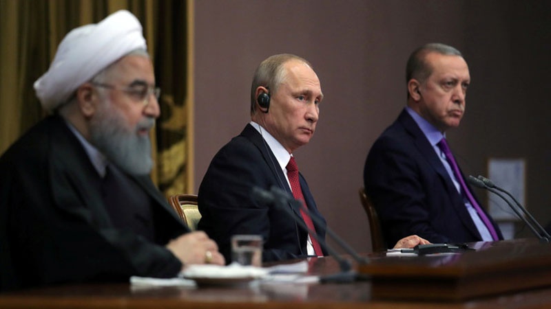 ایران روس اور ترکی کے صدور کی مشترکہ پریس کانفرنس 