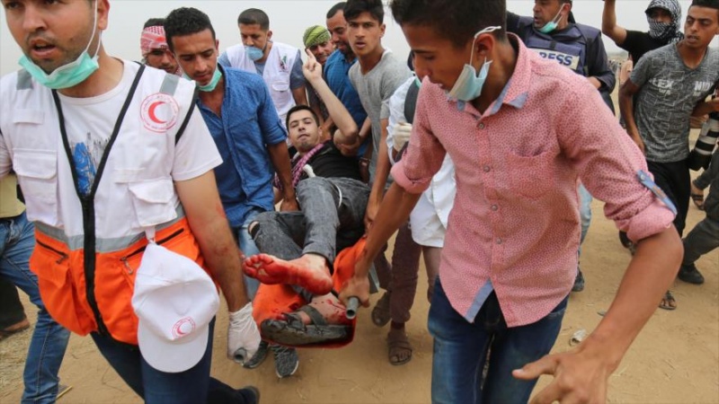 واپسی مارچ میں زخمی ہونے والے فلسطینیوں کی تعداد میں اضافہ 
