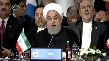 او آئی سی کے ہنگامی اجلاس میں صدر روحانی کا خطاب