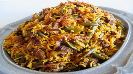 لووبیا پڵاوی بووشەهری با ماسی