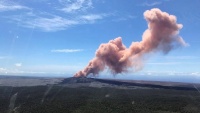 Erupcija vulkana Kilavaja na Havajima
