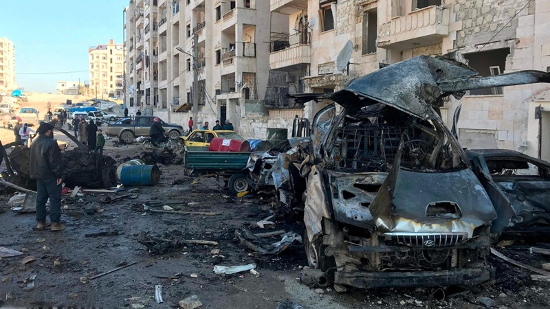   Li encama teqîna  trimbêla bombekirîli Reqaya Sûriyê 5 kes hatin kuştin