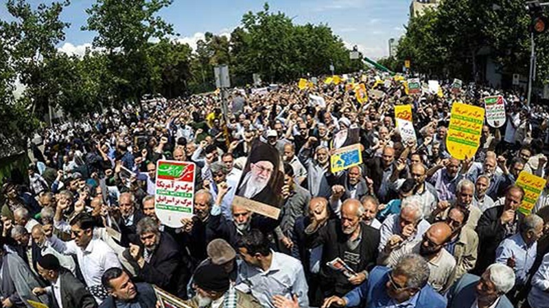 İran xalqının anti-ABŞ yürüşünün yekun bəyanatı: İran xalqı Avropaya etimad etmir