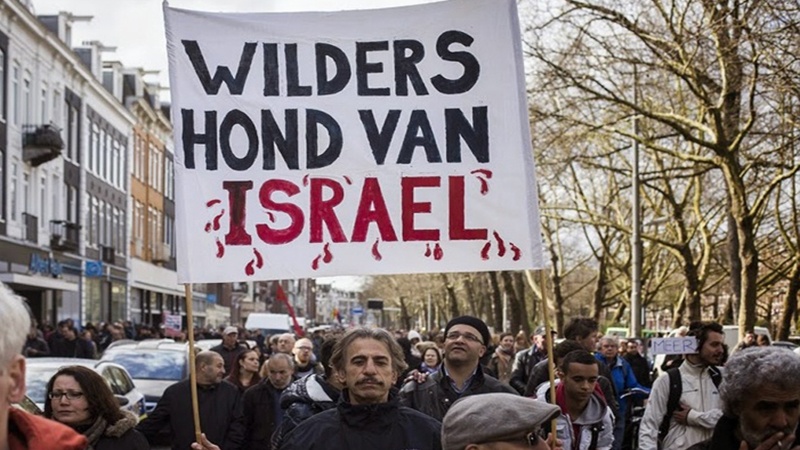 Hollandiyada anti-sionist aksiya
