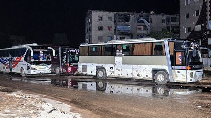 شام: یرموک کیمپ سے 200 دہشت گردوں کا انخلا
