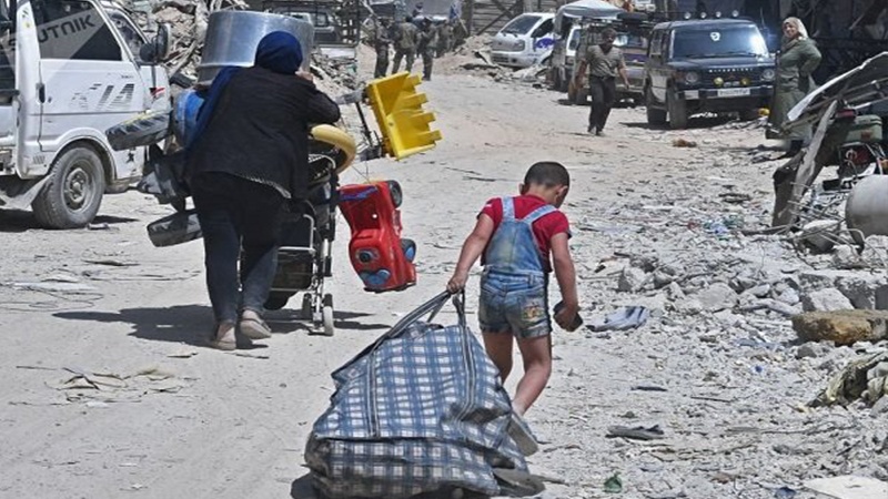 شام:یرموک کیمپ کے پناہ گزینوں کی واپسی