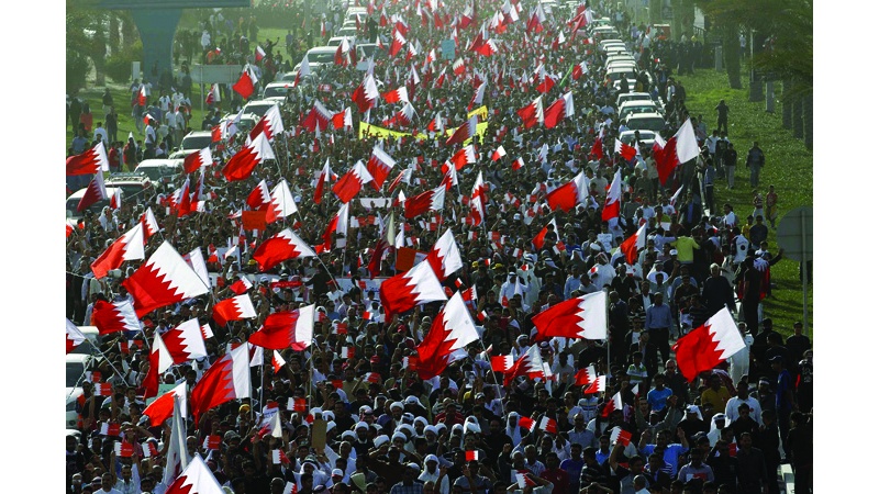 سعودی عرب کے خلاف بحرینی عوام کا احتجاجی مظاہرہ