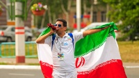 Grad Saransk i navijači reprezentacija Irana i Portugala
