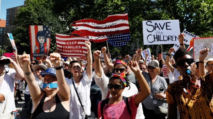 امریکی صدر کی امیگریشن پالیسی کے خلاف مظاہرے