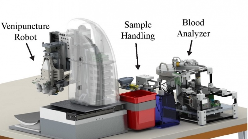 Napravljen robot koji nepogrešivo uzima krv iz vene i odmah je analizira