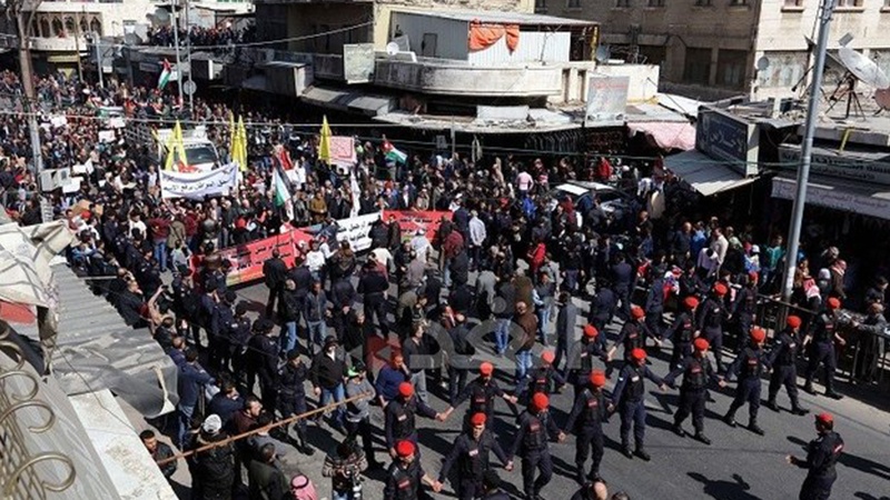 درێژەی خۆپێشاندانی دژە دەوڵەتی لە ئۆردۆن