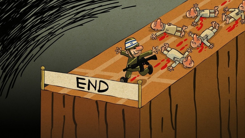 اسرائیل رو بزوال ہے! ۔ کارٹون
