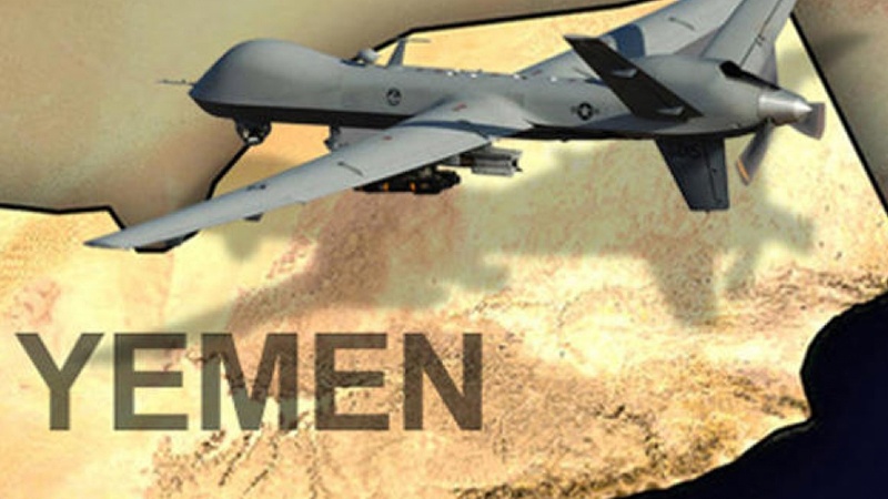 سعودی جارحین پر یمنی فوج اور رضاکار فورسز کا ڈرون  حملہ
