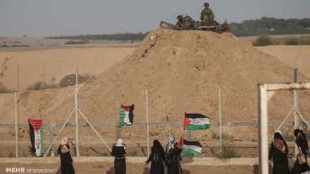 غزہ میں فلسطینی خواتین کا اجتماع ۔ تصاویر