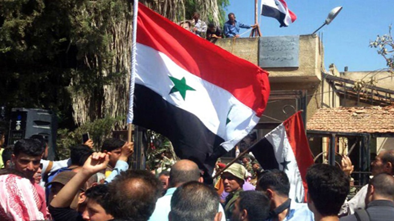 شام کا جنوبی شہر درعا دہشت گردوں کے قبضے سے آزاد 