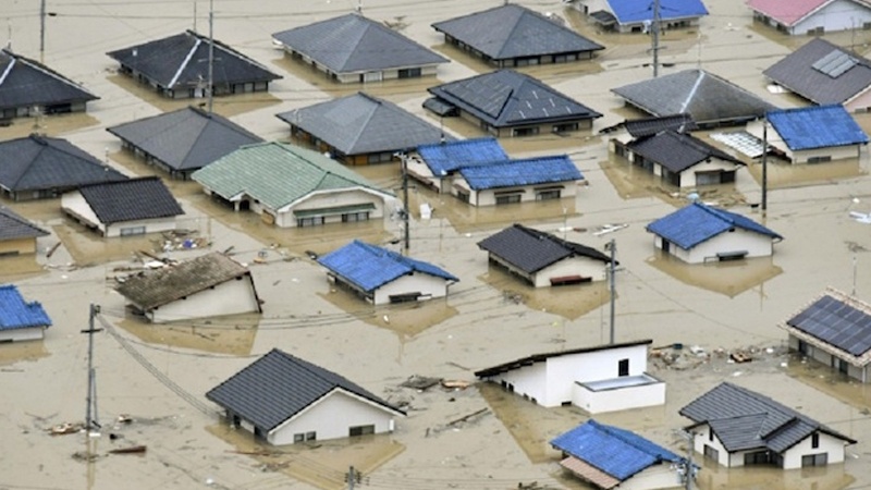 Yaponiyada sel nəticəsində həlak olanların sayı artıb
