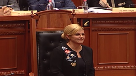 Grabar-Kitarović: Albanci su doslovno naša 'braća po oružju'