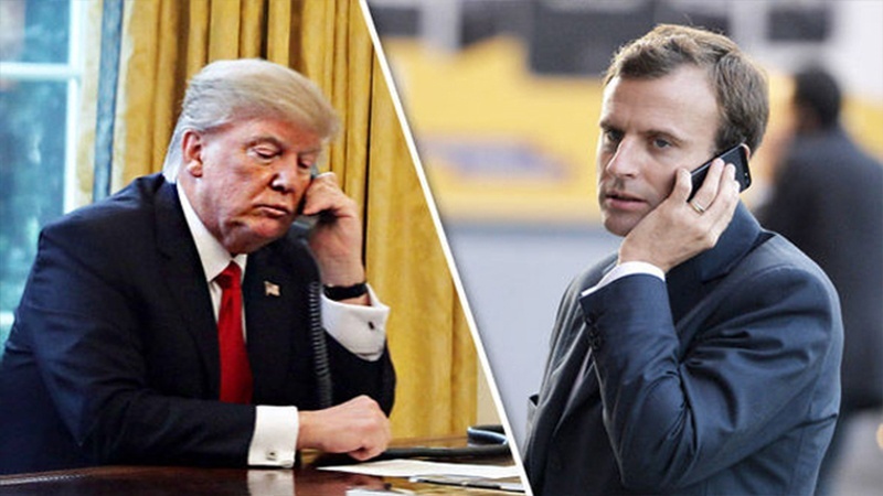 وتووێژی تەلەفۆنیی تڕەمپ و مەکرۆن لە بارەی ئێرانەوە