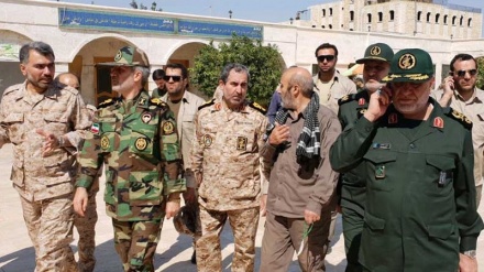ایرانی وزیر دفاع کا شام کے شمالی شہر حلب کا دورہ 
