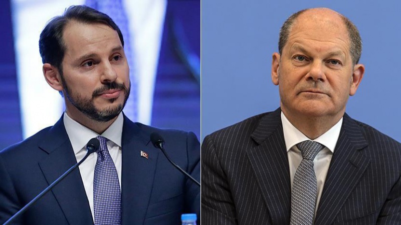 پەیوەندیی تەلەفۆنیی نێوان وەزیری گەنجینەو دارایی تورکیا و وەزیری دارایی ئەڵمانیا