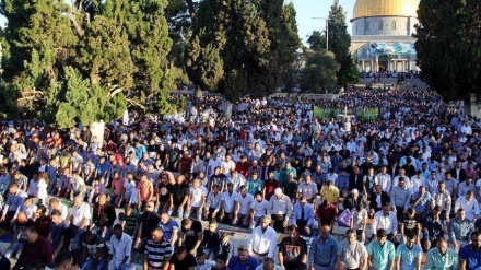 مسجد الاقصی میں نماز جمعہ کا روح پرور اجتماع 60 ہزار نمازیوں کی شرکت