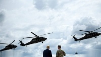 Trump izbliza promatrao vježbe američke vojske
