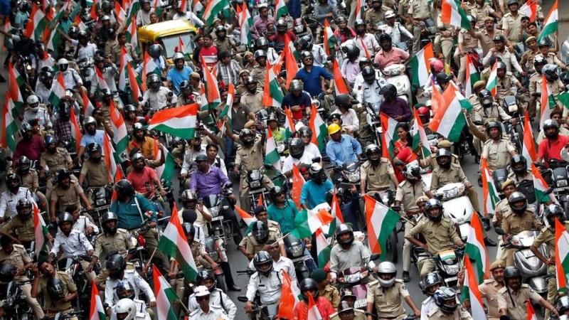 ہندوستان میں جشن آزادی کی پچھترویں سالگرہ کی تقریبات