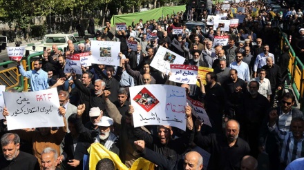  تہران میں  اہواز دہشتگردی کے واقعہ کے خلاف احتجاجی ریلی 